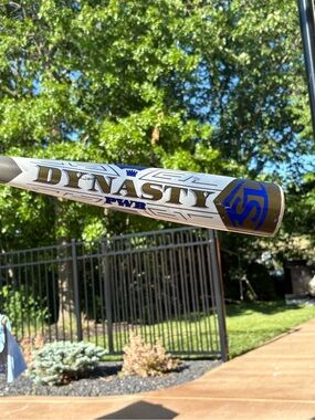 Louisville Dynasty Drop 9 USA 31 inch PWR Bat - White, Blue & Gold